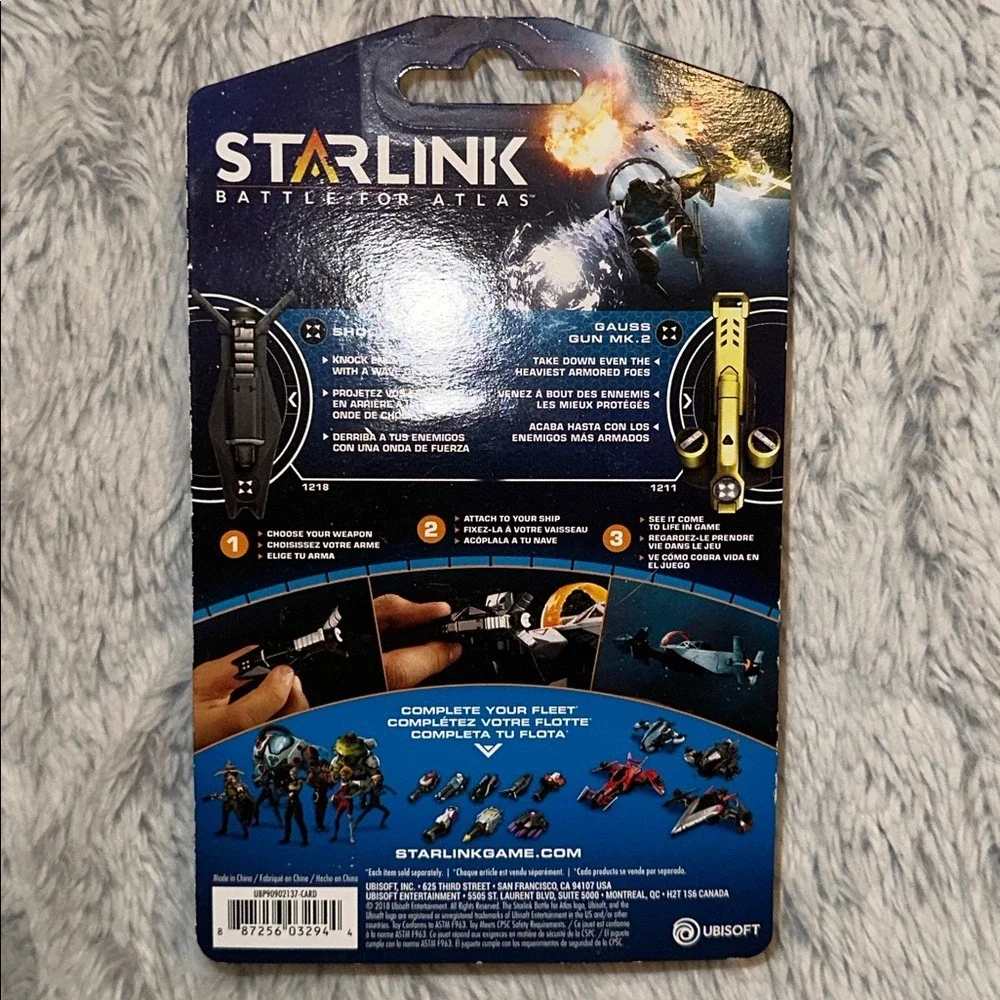 Starlink Battle for Atlas Weapons Pack Shockwave Gauss Gun Mk.2 Ubisoft New
